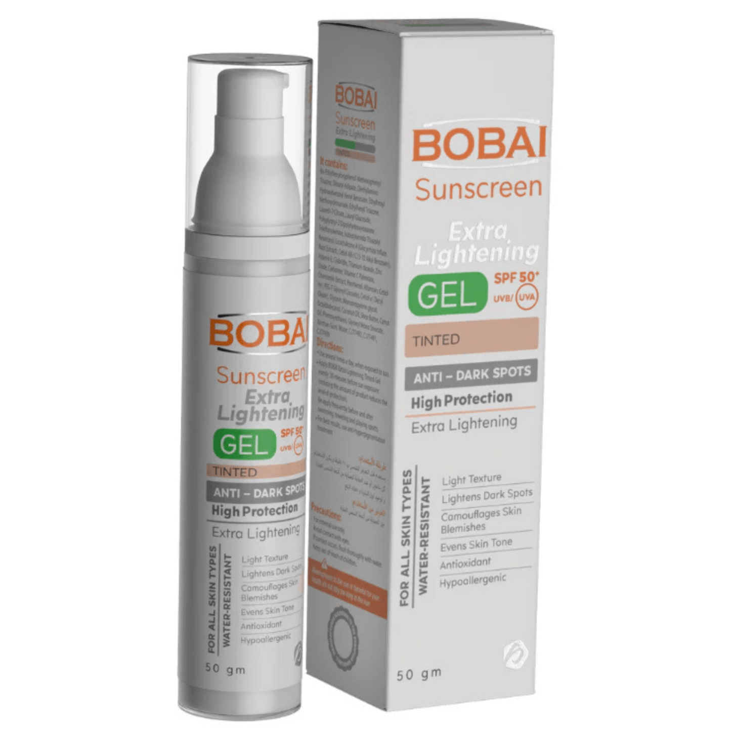 بوباي اكسترا جيل تينتد بعامل حماية 50+