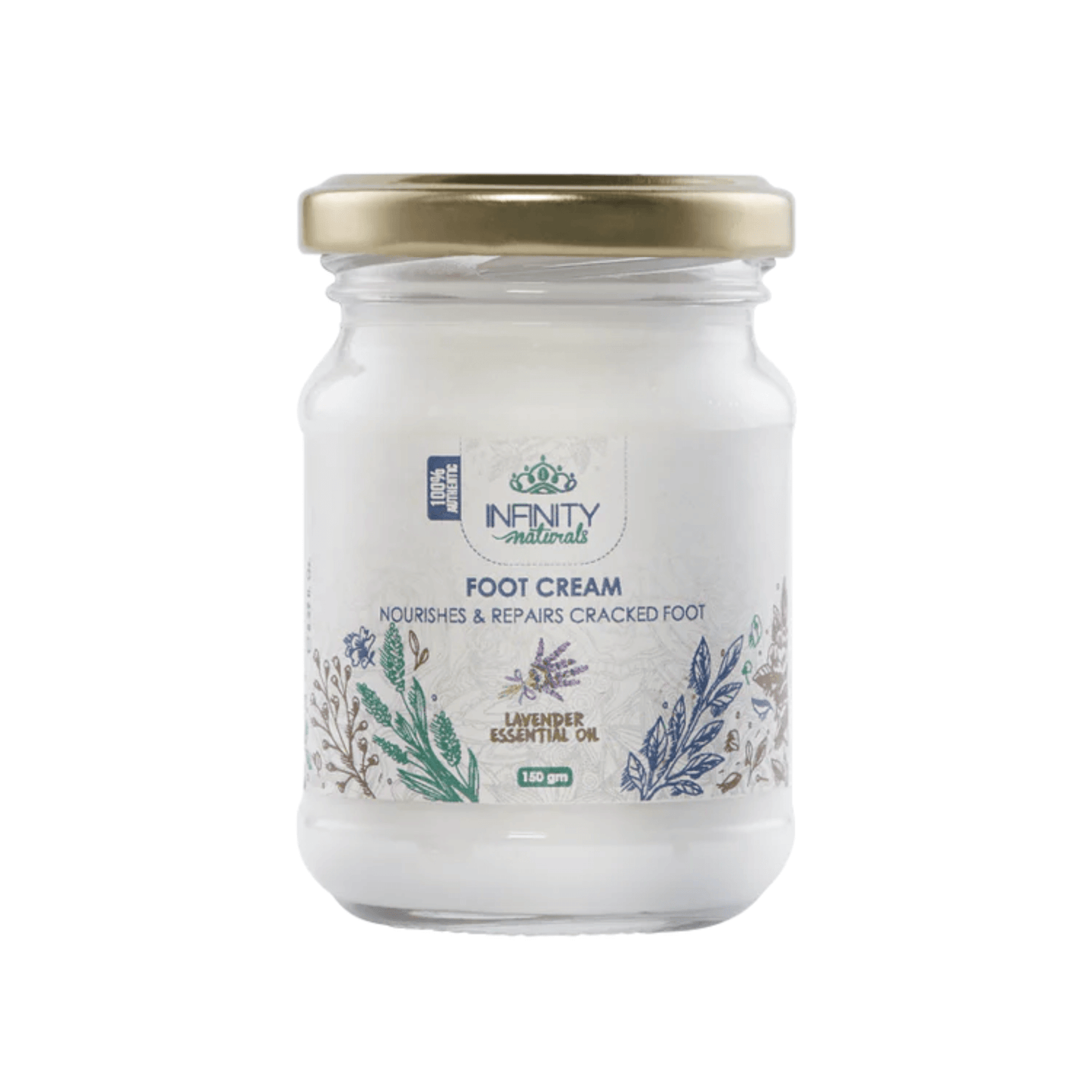 انفنيتي ناتشورال كريم القدمين باللافندر 150 جم