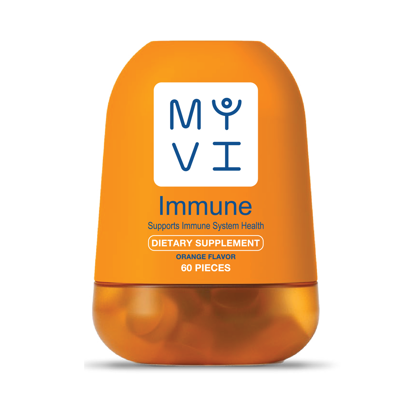 Mayvi Immunity Booster Dietary Supplement Orange Flavored 60 Count
