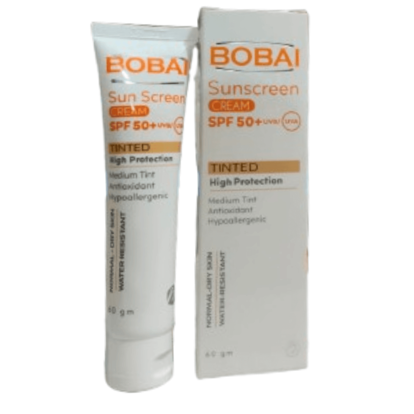 بوباي صن سكرين كريم تينتد معامل حماية 50 60مل