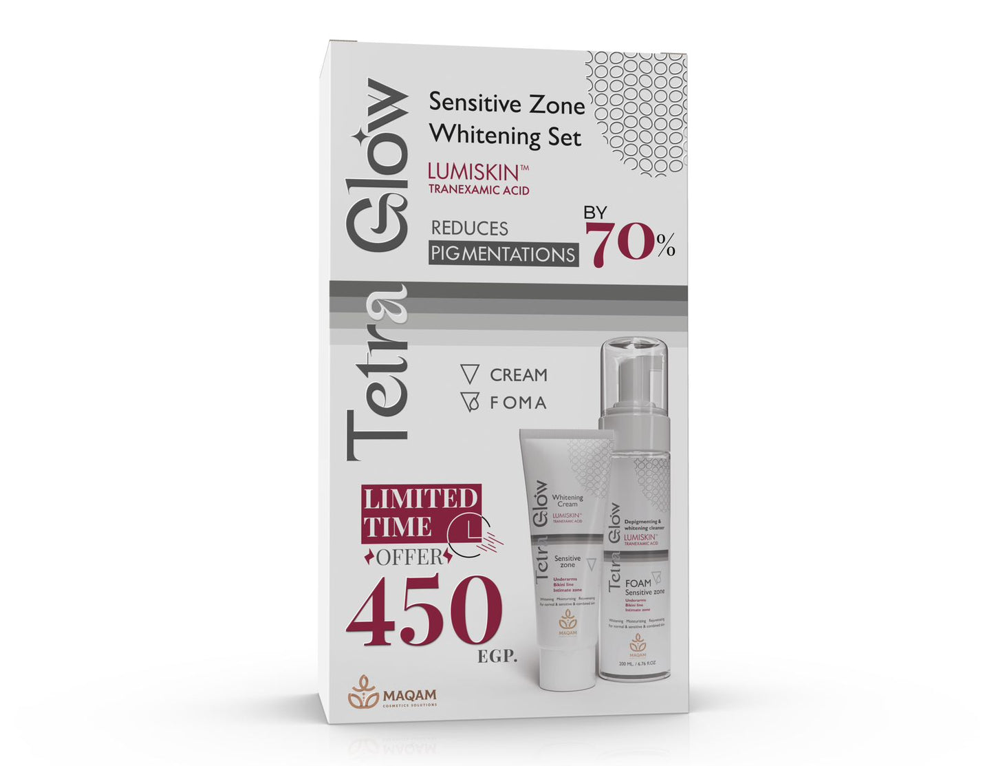 Tetraglo Sensitive Areas Routine Cream + Foam (1+1)