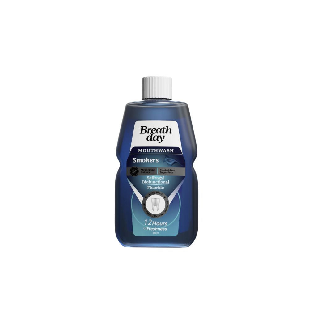 بريث داي غسول للفم للمدخنين ازرق 300 مل