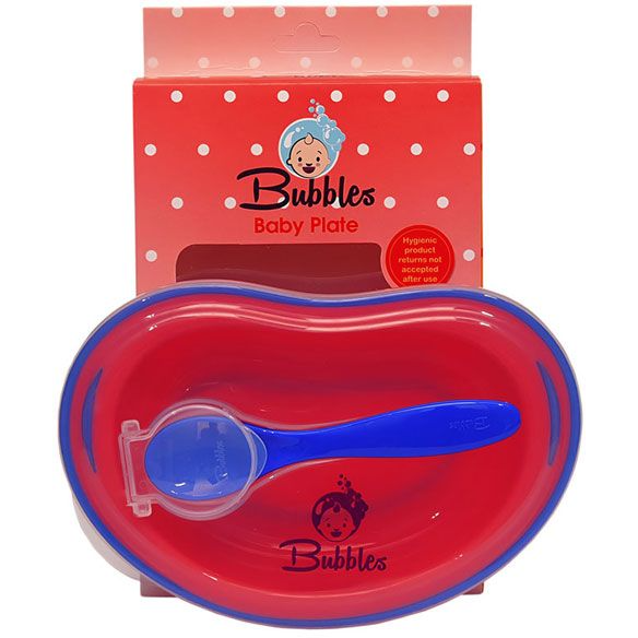 Bubbles food dish (red*blue)