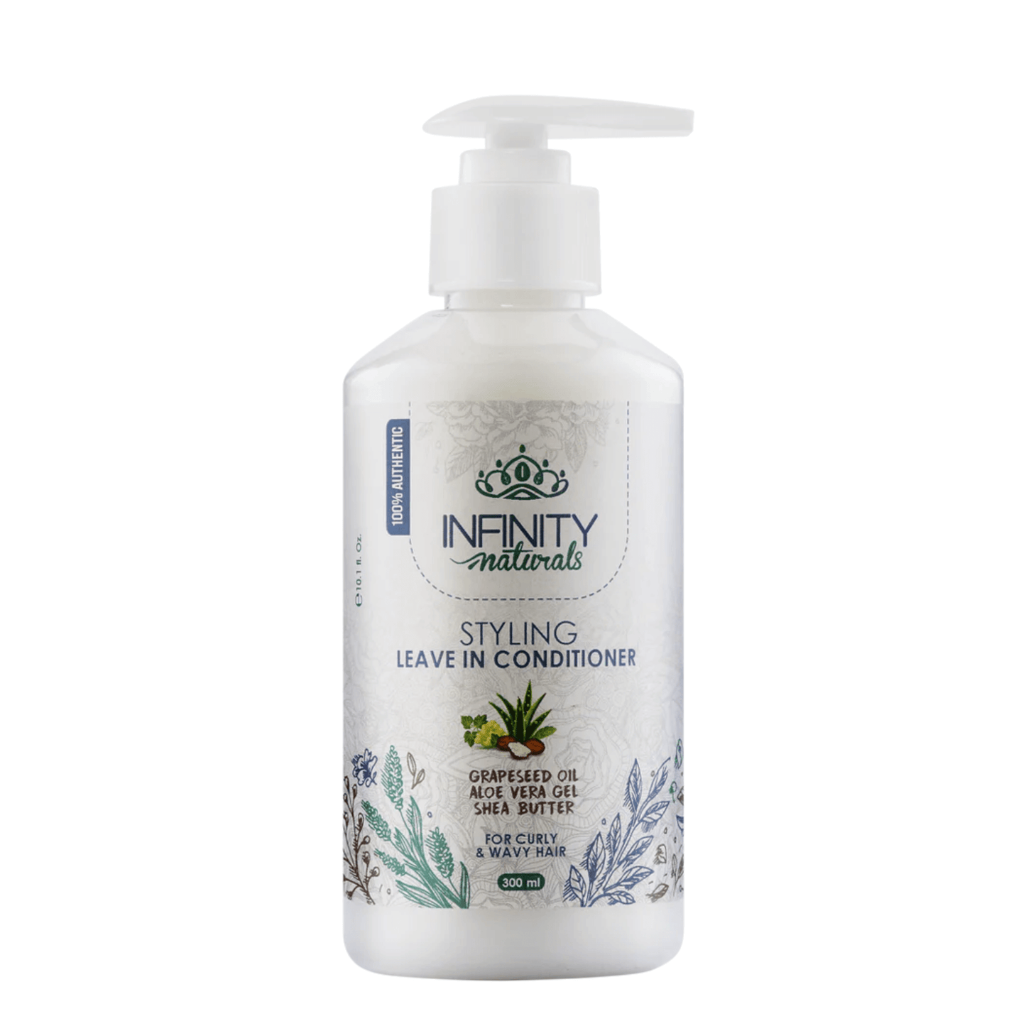 Infinity Natural Leave-In Conditioner for Curly Hair with Grapeseed Oil & Shea Butter 300ml