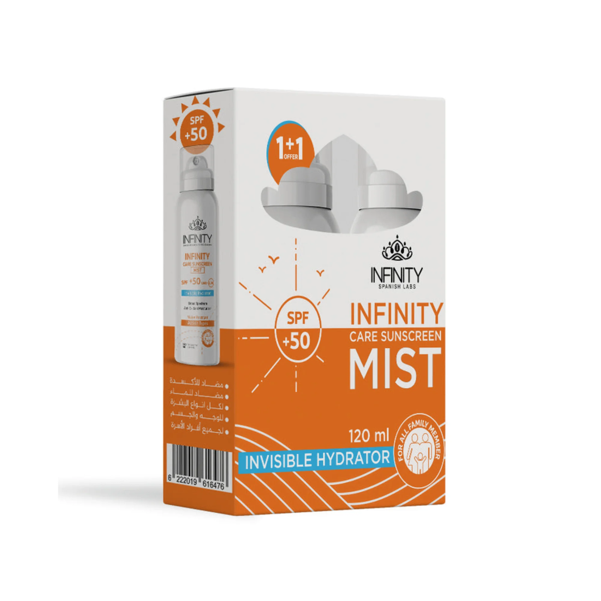 Infinity Mist Sunscreen 120 ml 1+1