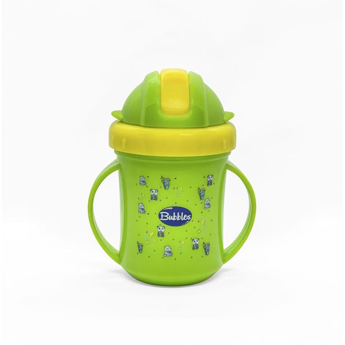 Bubbles Cup with Straw - Green