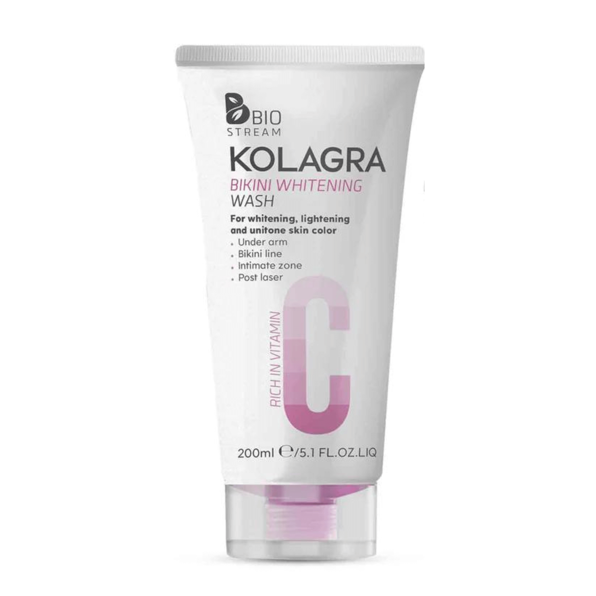Kolagra Whitening Wash for Bikini and Underarms 200 ml