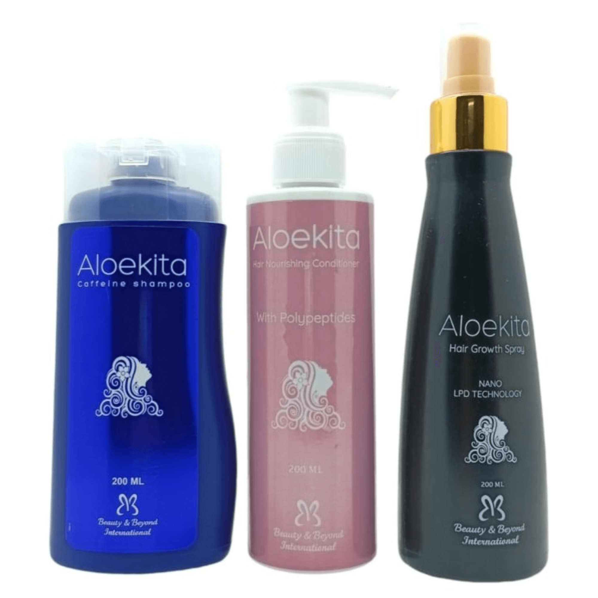 Alokita Anti-Hair Loss Shampoo 200ml + Conditioner 200ml + Hair Growth Spray 200ml