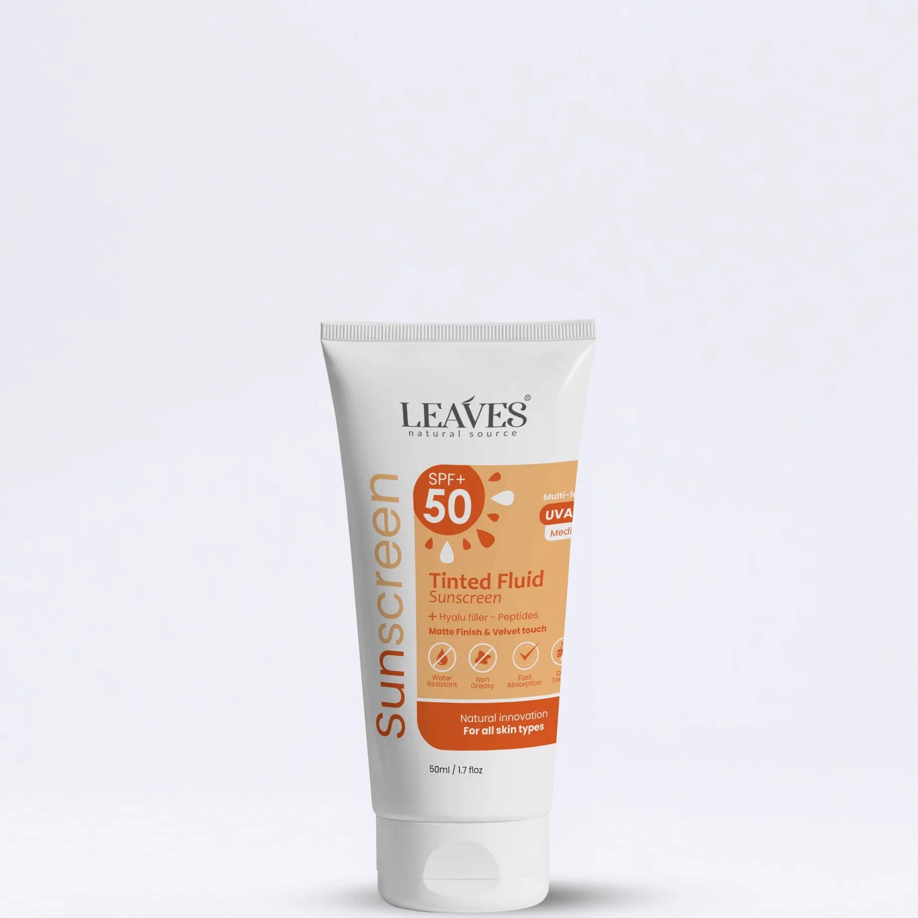 Leaves Sunscreen Fluid Tinted 50ml