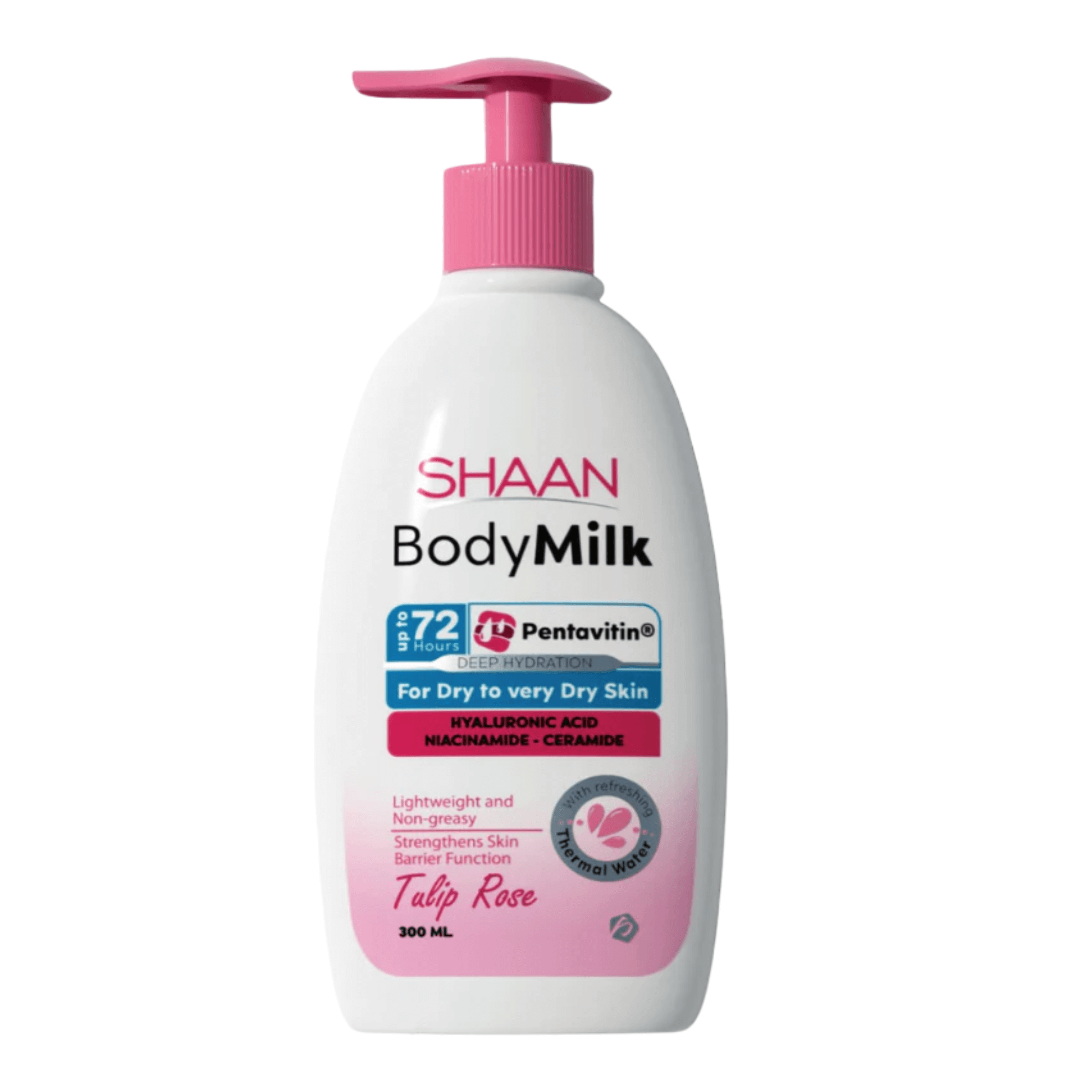 Shaan Body Lotion with Milk and Tulip Rose Scent 300 ml