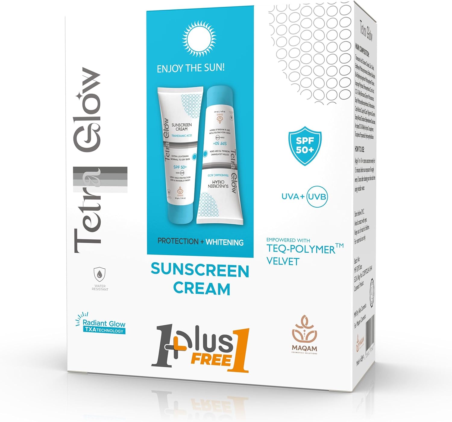 Tetraglow Sunscreen Cream 50ml (1+1)