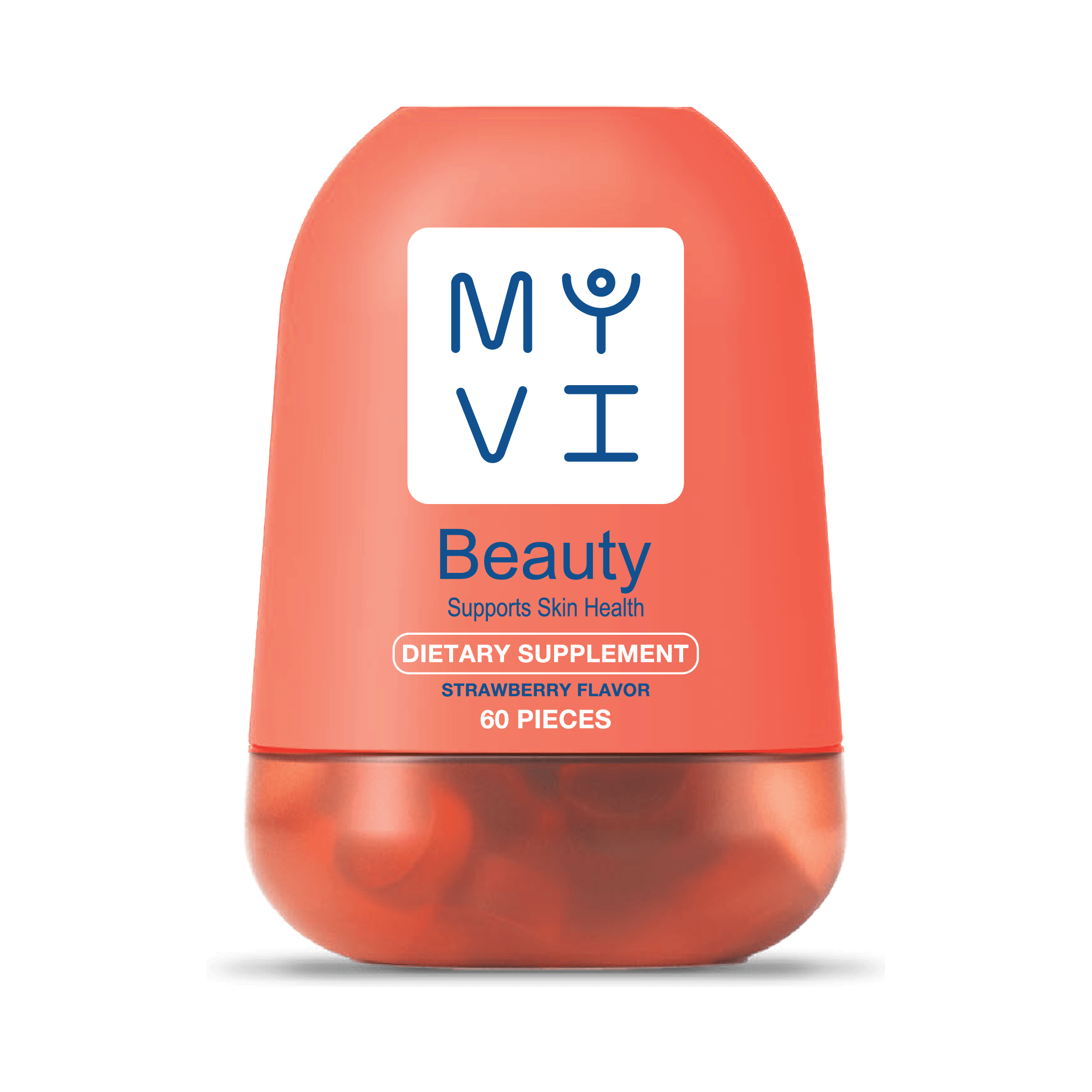 MayVie: Dietary supplement for skin problems with strawberry flavor, 60 pieces