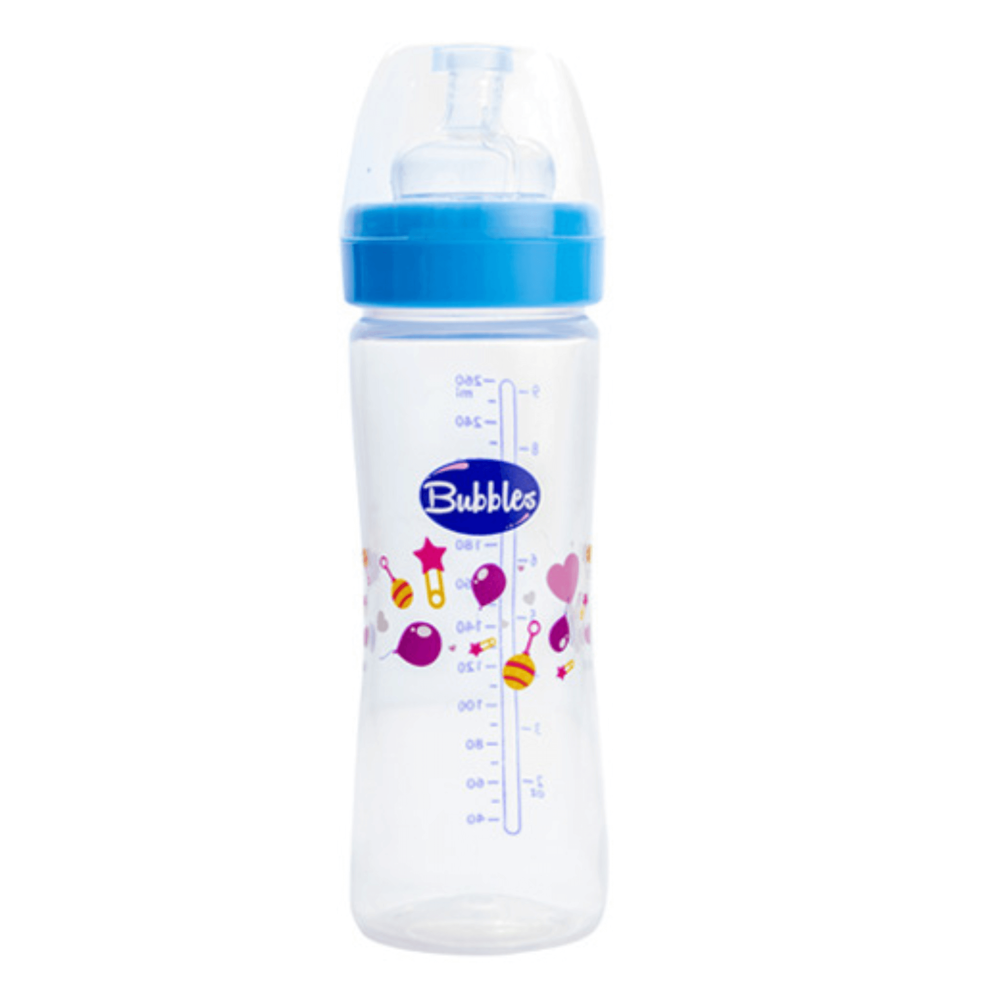 Bubbles Classic Feeding Bottle 270 ml - Light Blue