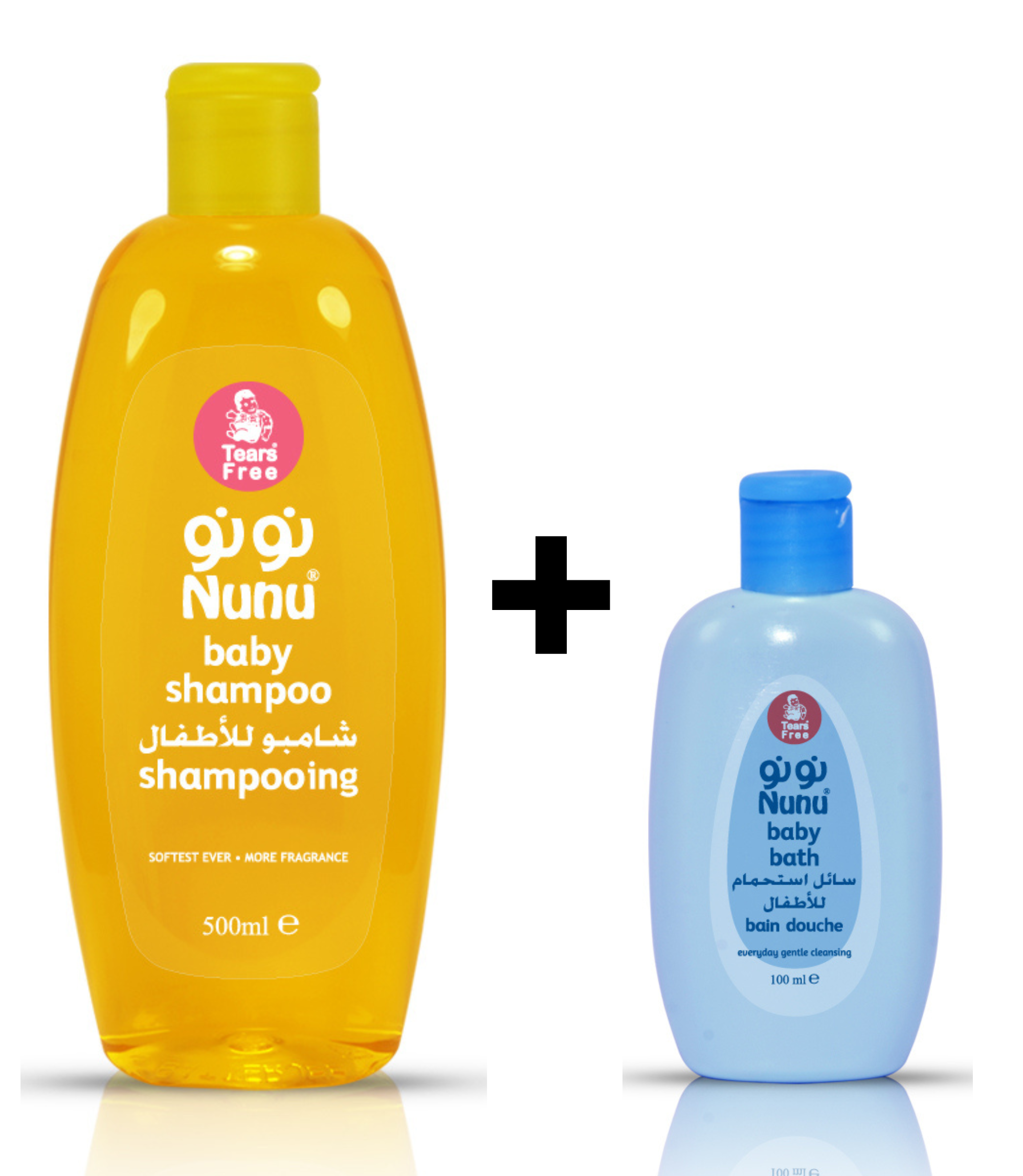 Nunu Baby Shampoo 500ml + FREE Bath Wash 100ml