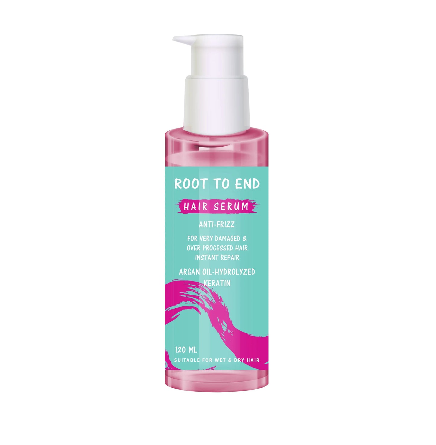 Root to end serum for dry and damaged hair care 120 ml