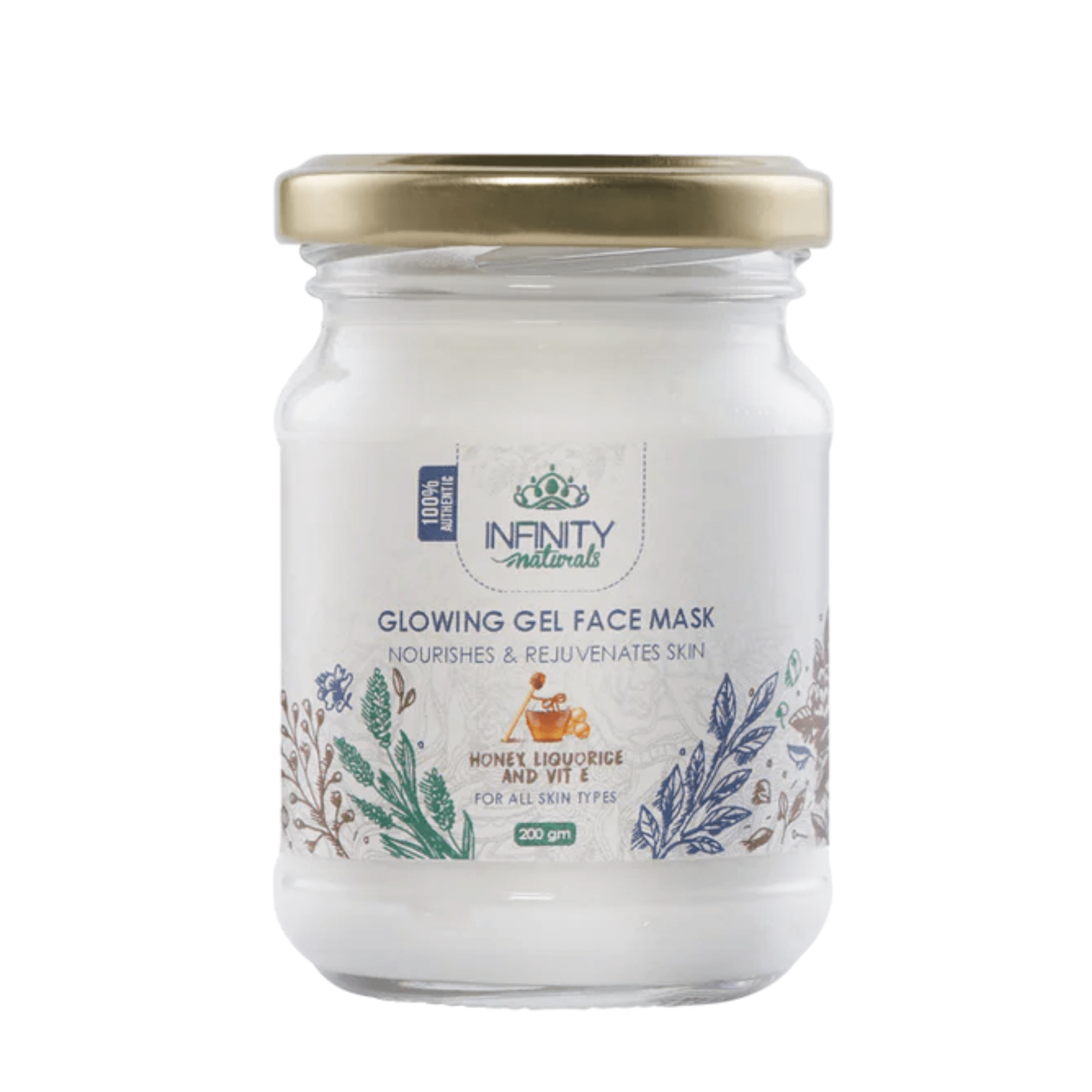 Infinity Natural Face Mask with Honey and Licorice for Brightening 200 gm