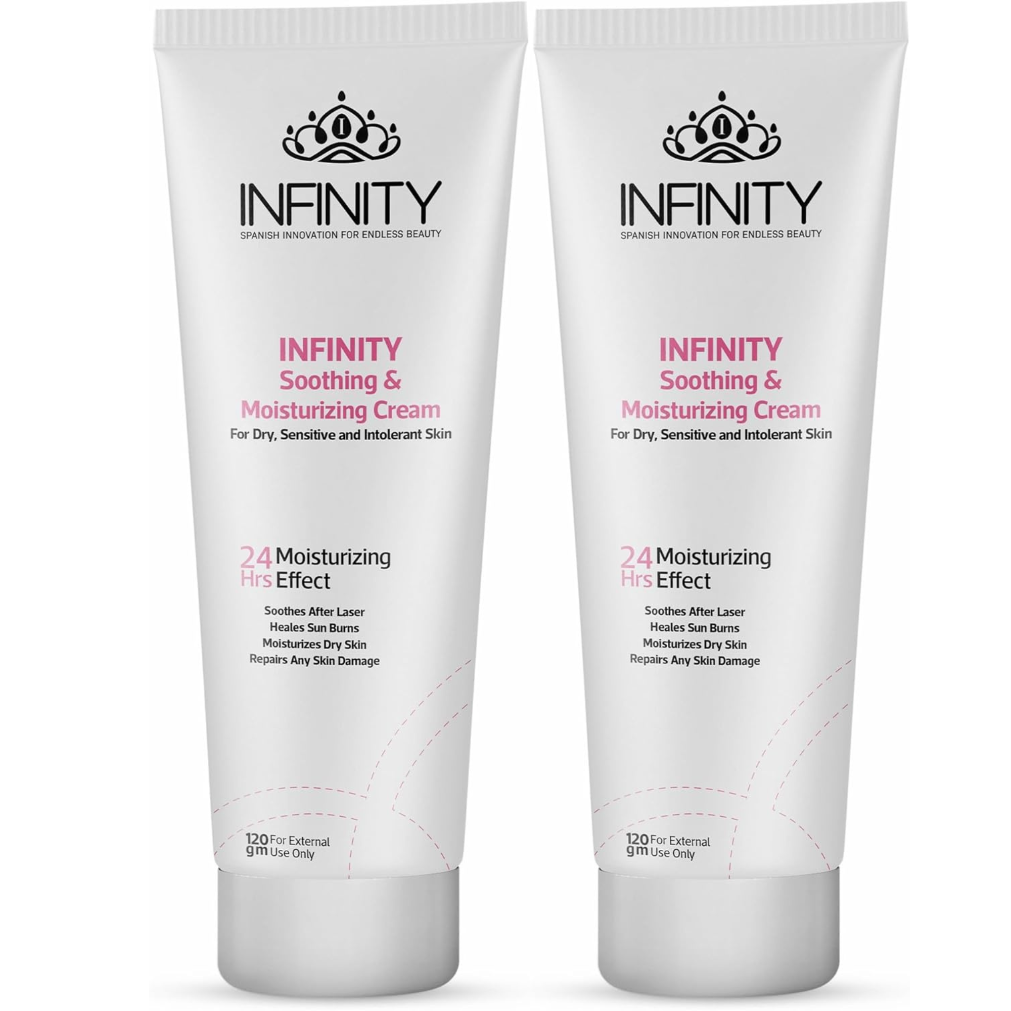 Infinity Moisturizing Cream for Sensitive Skin 120g 1+1