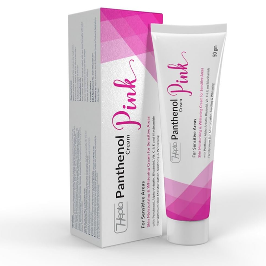 Hepta Panthenol Pink Moisturizing Cream for Sensitive Areas 50g