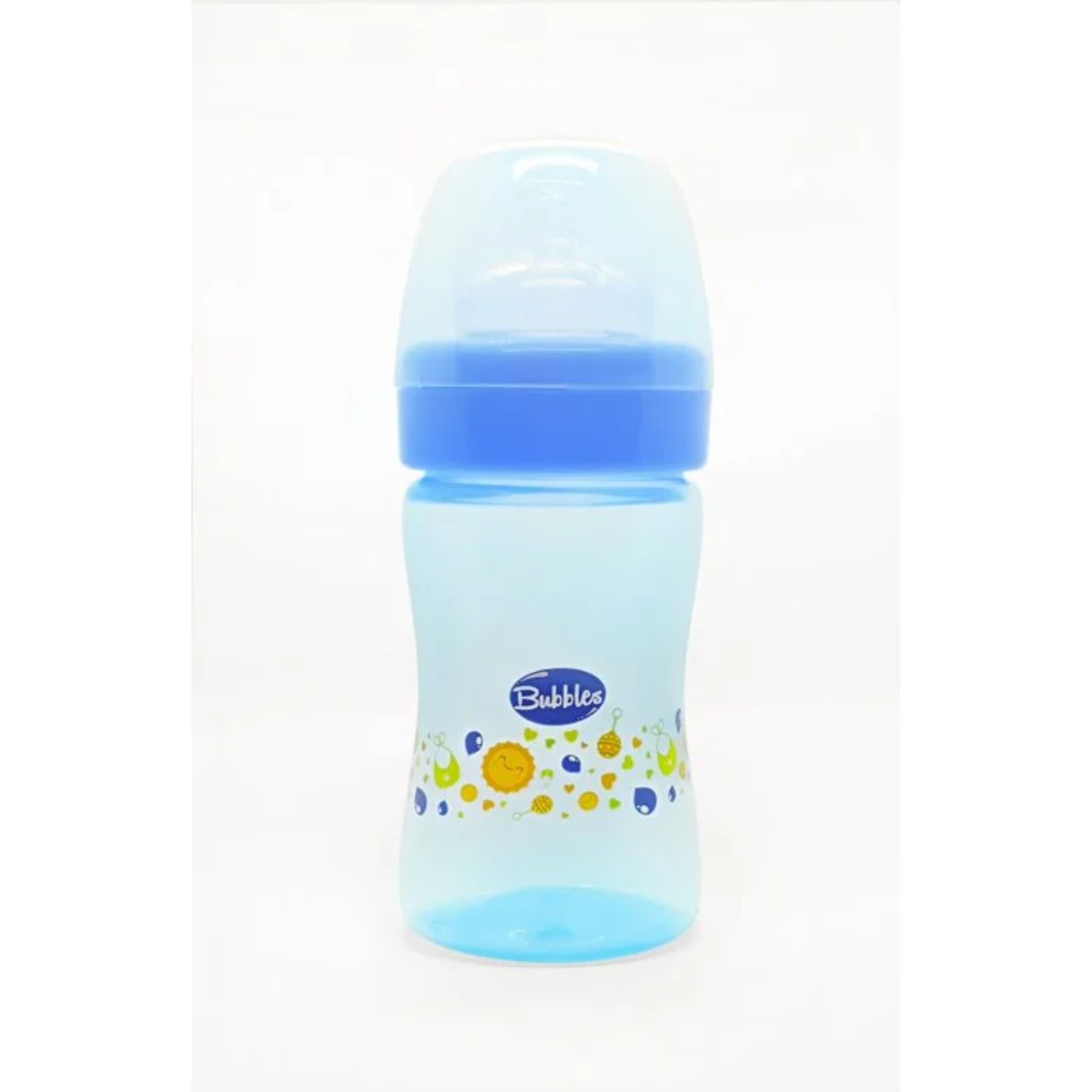 Bubbles Classic Baby Bottle 180ml Light Blue
