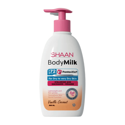 شان لوشن للجسم بالحليب برائحه فانيليا وجوزهند 300 مل