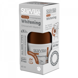 Starville Whitening and Antiperspirant Roll-On Deodorant with Arabian Scents Blend 60ml