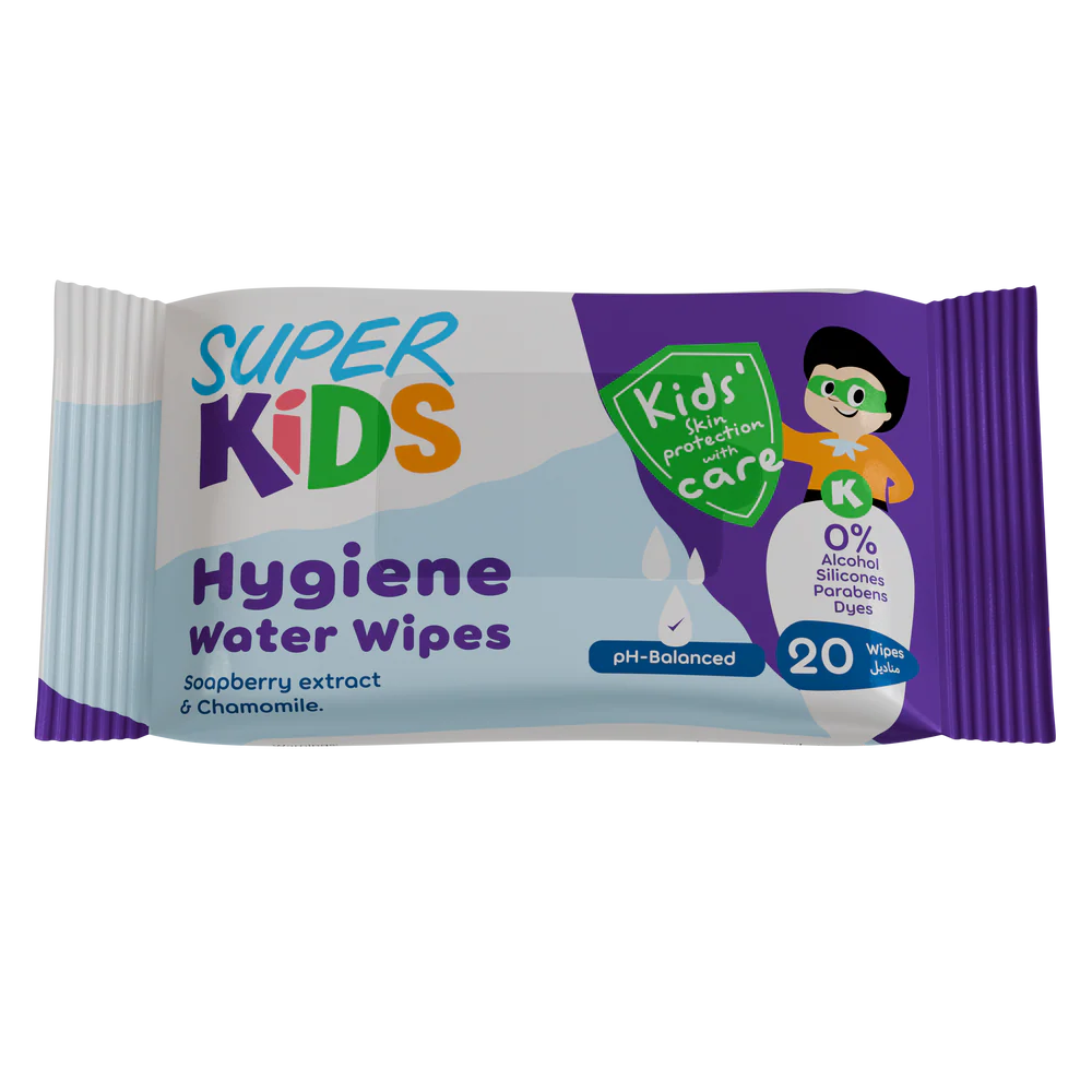 Super Kids Hygiene Wet Wipes 20 Wipes