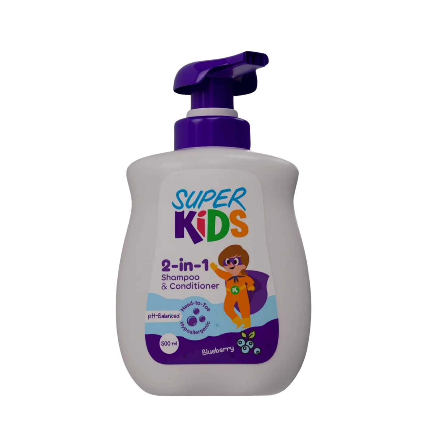 Super Kids 2-in-1 Shampoo & Conditioner 500ml