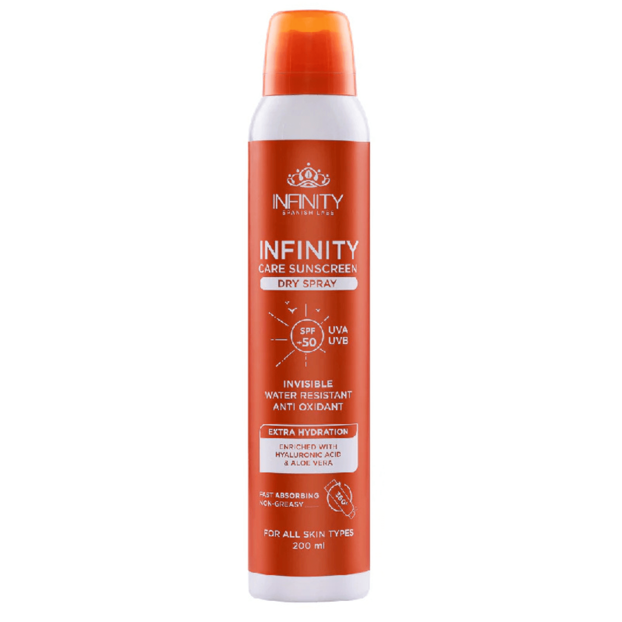 Infinity Sunscreen Dry Spray 200ml