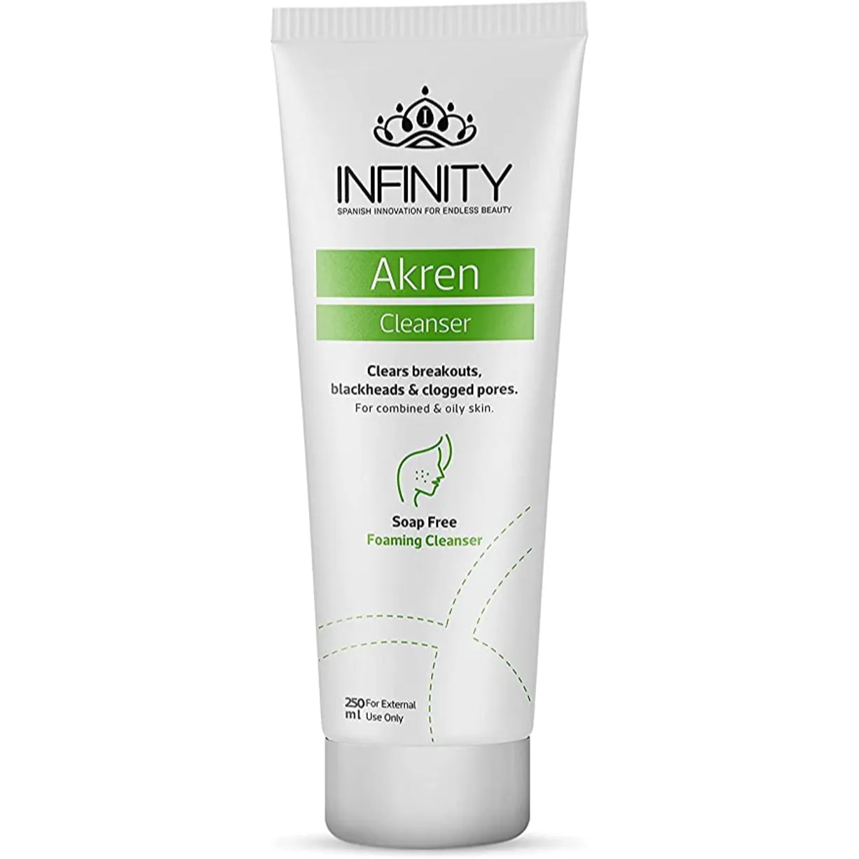 Infinity Akrin Acne Treatment Cleansing Wash 250ml