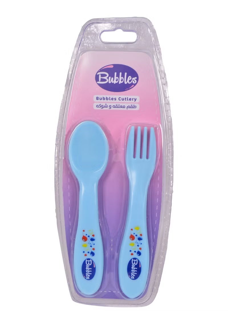 Bubbles Teether + Fork 12 Months for Girls