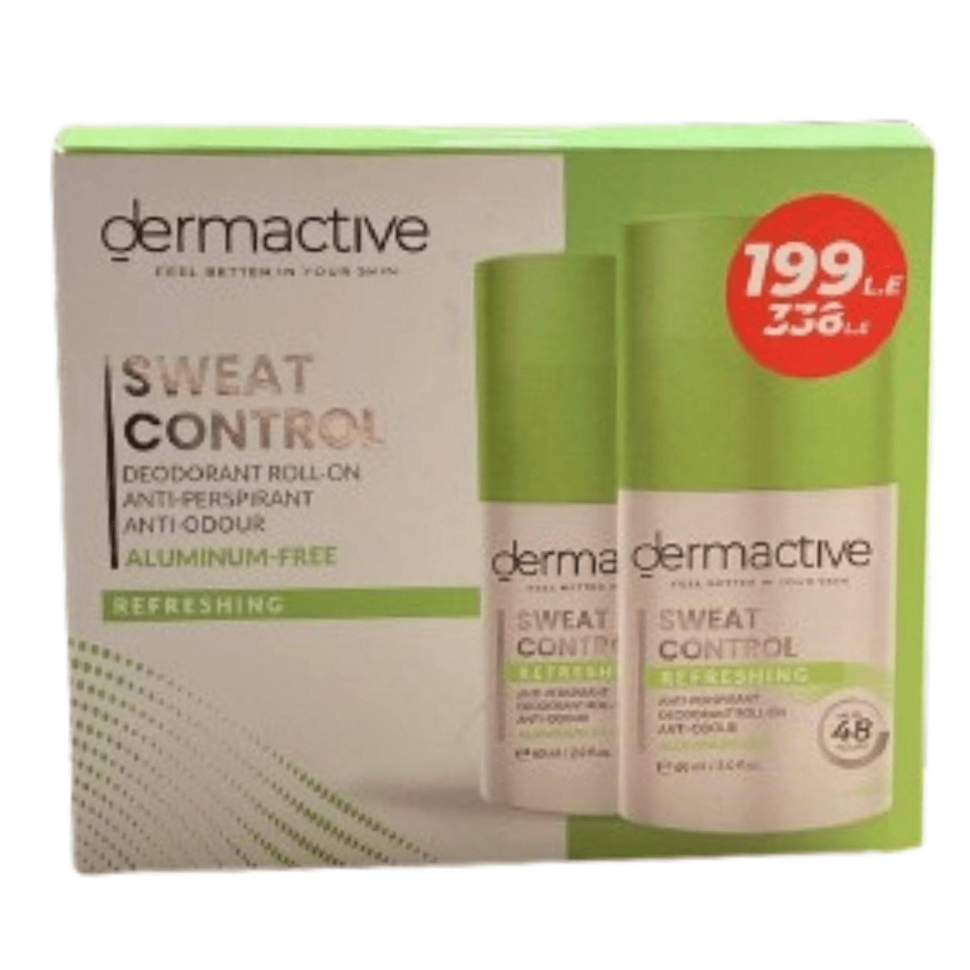 Dermactive Sweat Control Roll-on Antiperspirant Refresh 60ml 1+1
