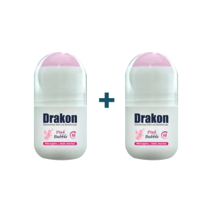 Dracon Roll-On Deodorant Pink Bubble 50ml 1+1