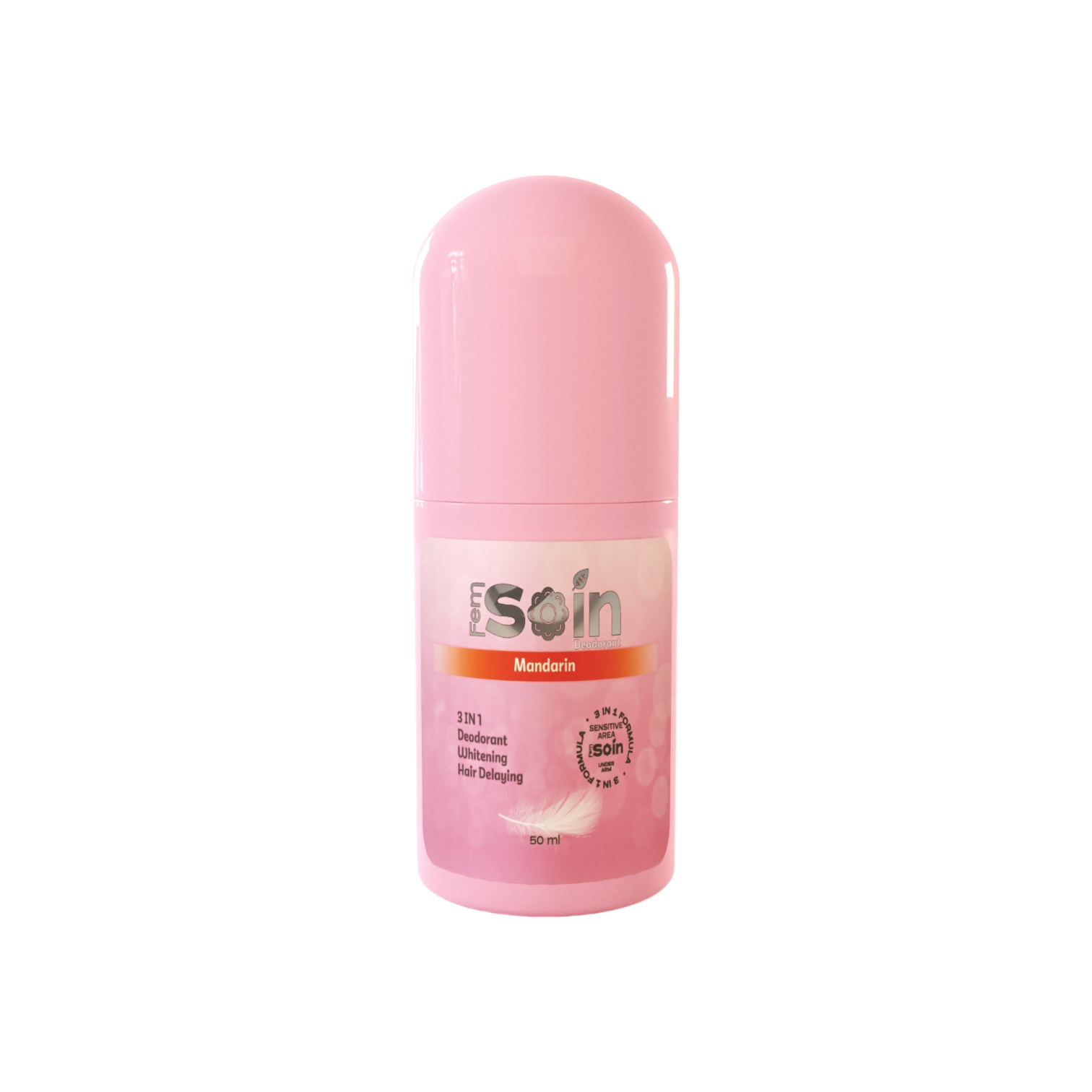 Fem Swine Roll-On Deodorant for Whitening and Delaying Underarm Hair Growth 50ml