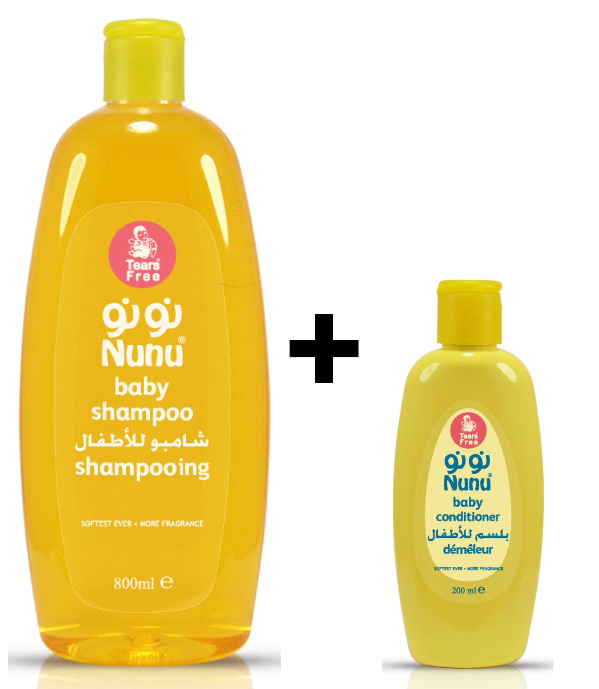 Nunu Baby Shampoo 800ml + Conditioner 200ml Free