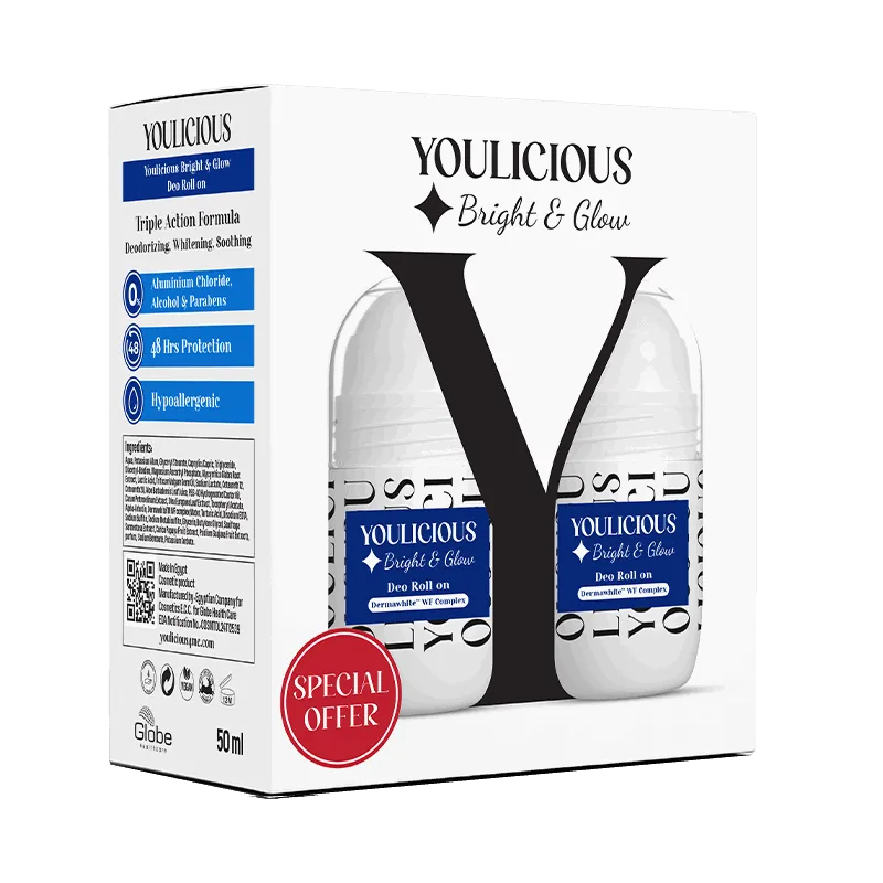 Ullrich's Bright & Glow Roll-On Deodorant 50ml, Twin Pack (1+1)