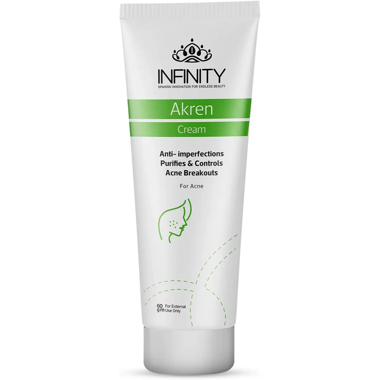 Infinity Akren Acne Treatment Cream 60 gm