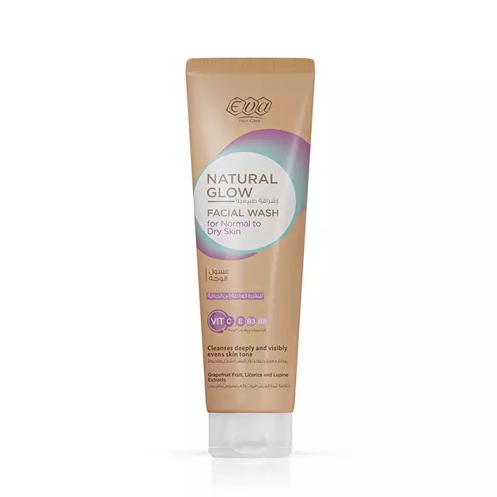 Eva Natural Glow Facial Wash for Normal to Dry Skin 100 ml