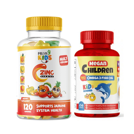 Provi Kids C Zinc Gummies (box/120) + Megan Omega Gummies (box/60)