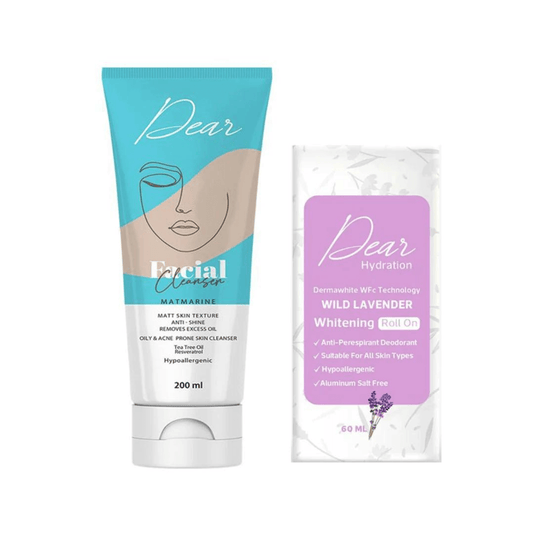 Derma Facial Wash for Oily Skin 200ml + Derma Roll-On
