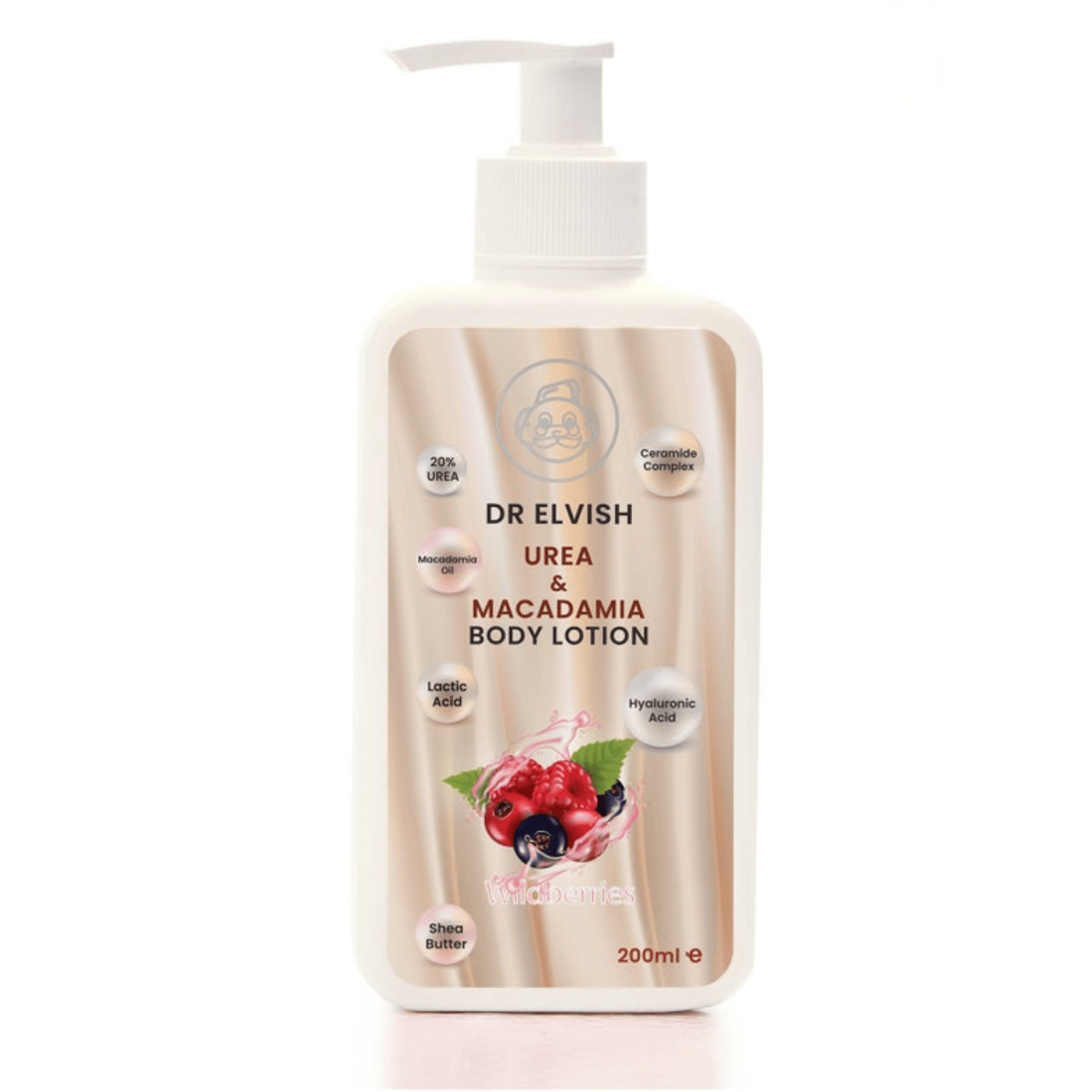 Dr. ElFish Moisturizing Body Lotion with Urea - Berry Scent 200ml