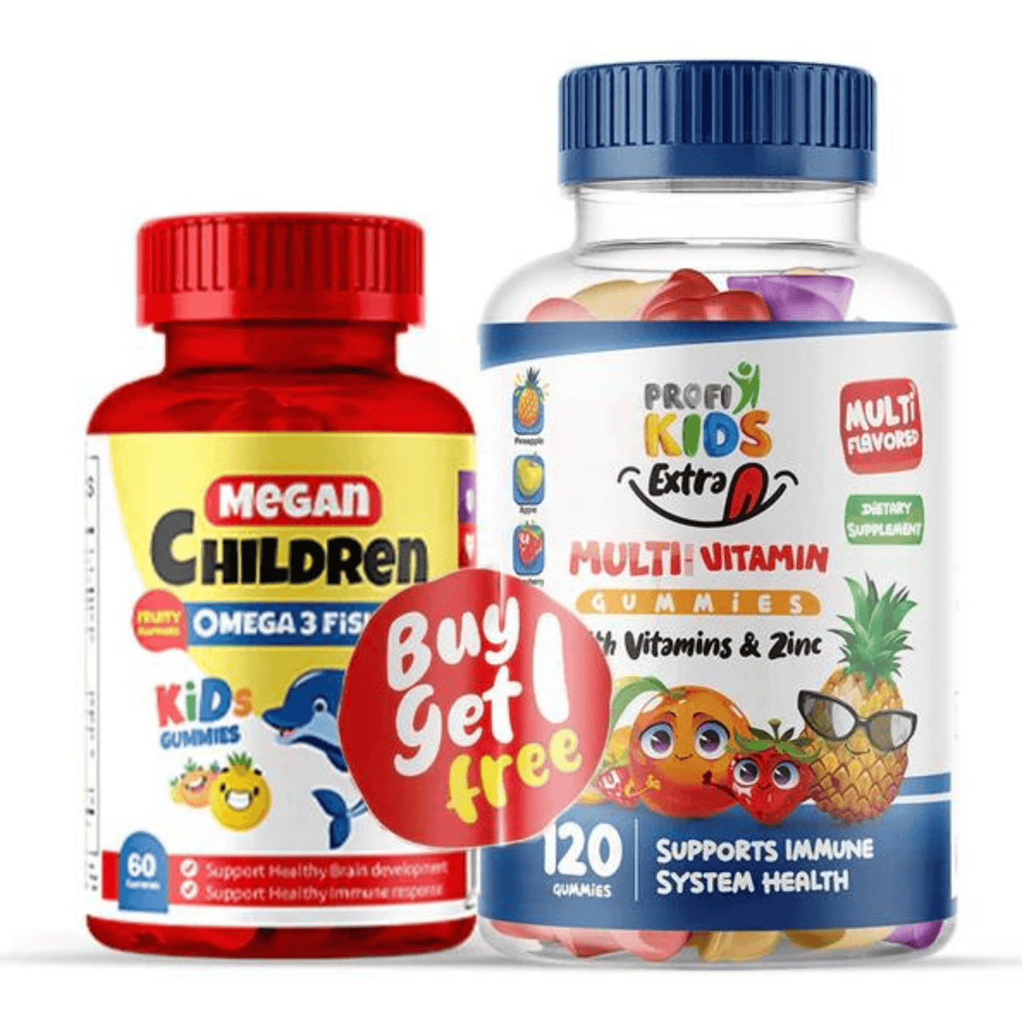 Profi Kids Extra Gummies (box/120) + Megan Omega Gummies (box/60)
