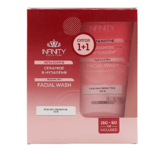 Infinity Insta Soothe Face Wash with Ceramide 150ml + 50ml