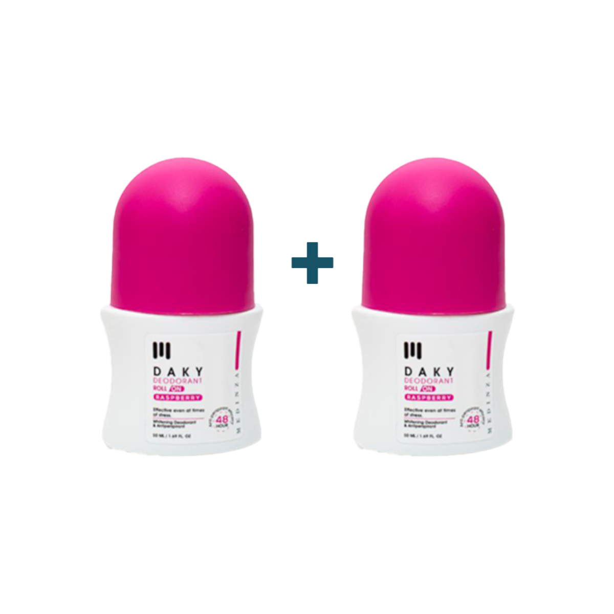 Daki Roll-On Deodorant Pink Berry 50ml 1+1